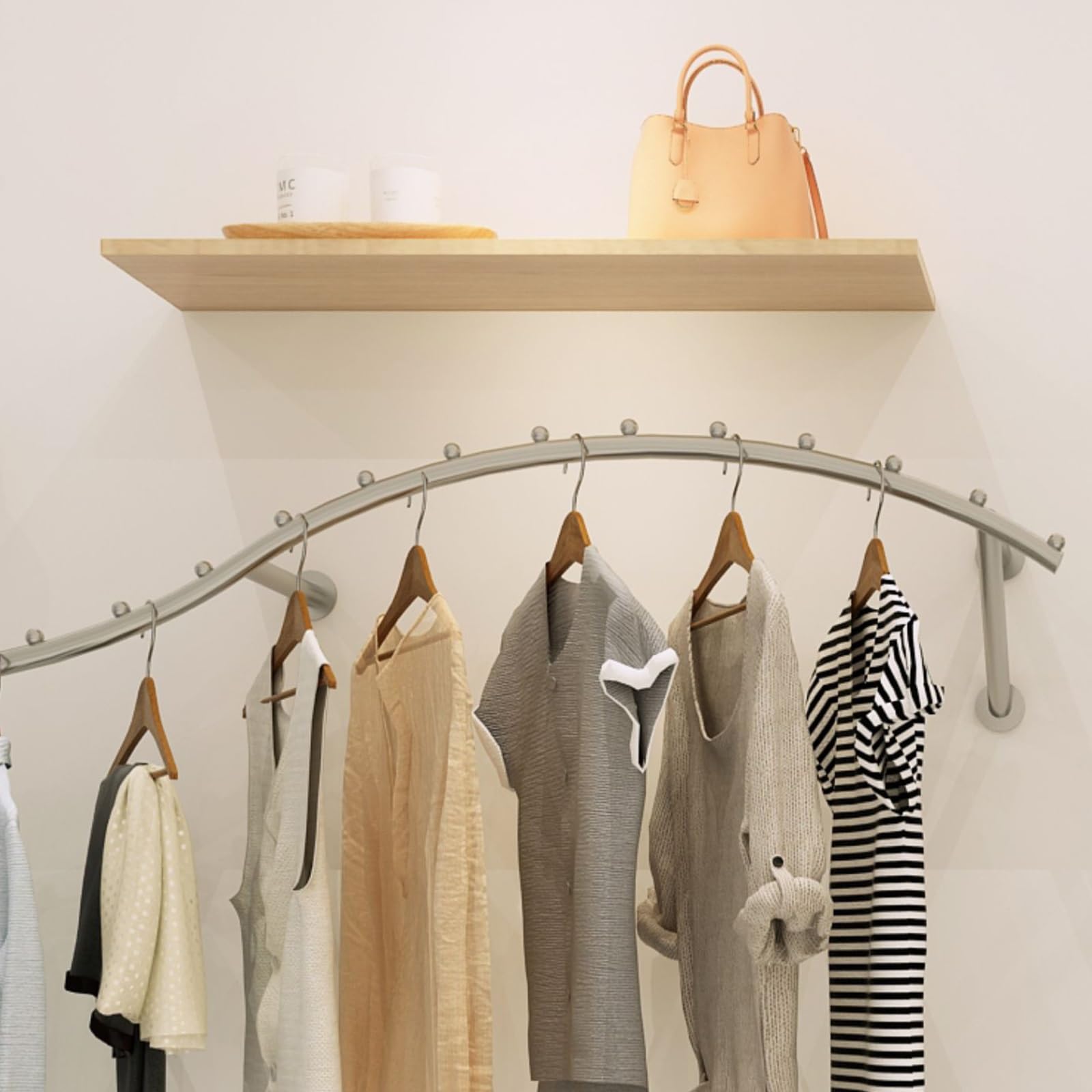 Amazon.com: Jcgly Wall Mounted Garment Clothing Display Rack